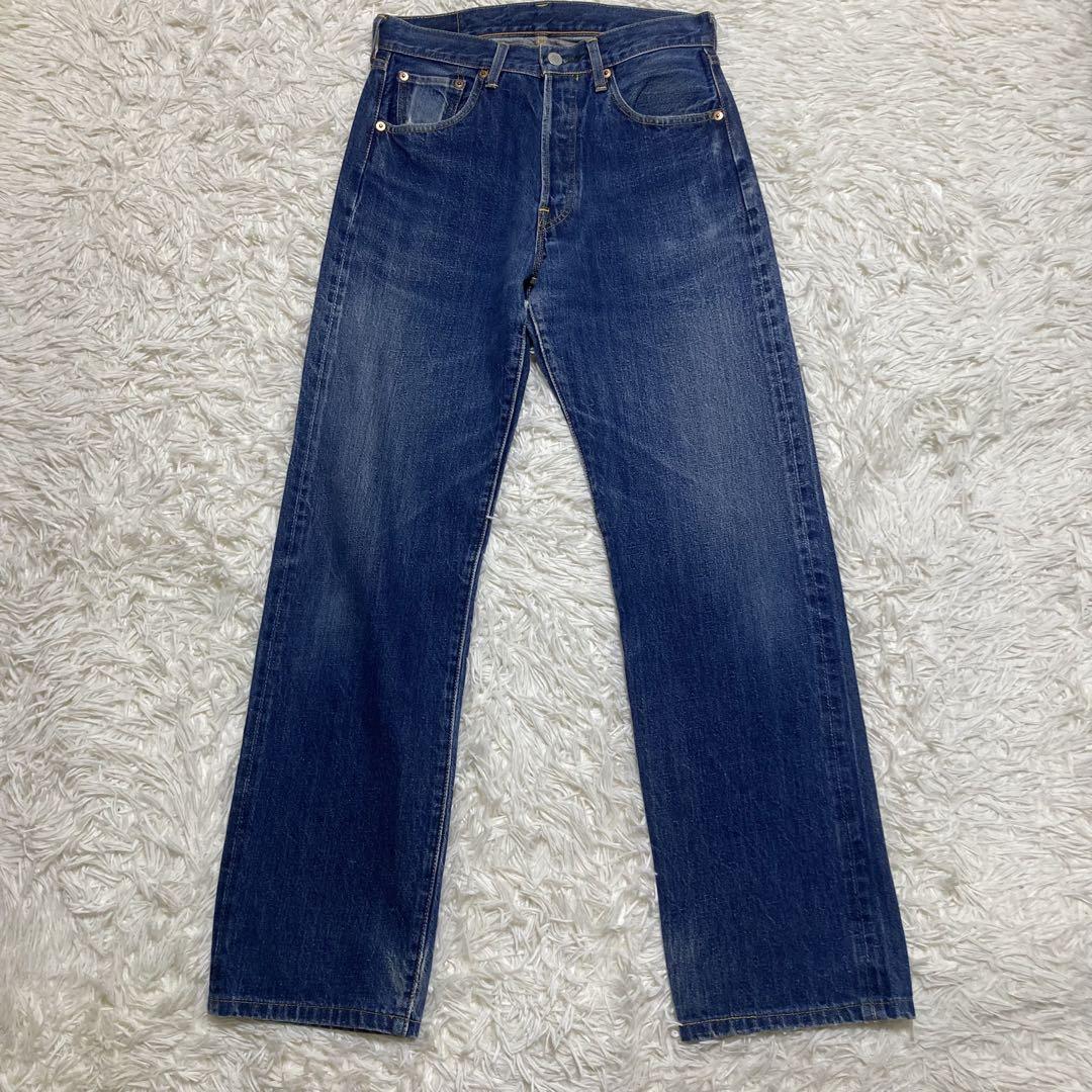 Levi's 501 66復刻 ビックE 赤耳 W31 日本製 古着 ヒゲ - メルカリ