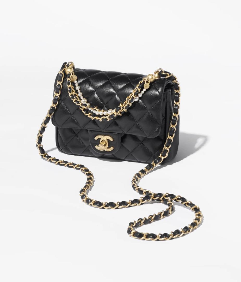 新作 シャネル CHANEL ミニフラップバッグ パールチェーン ミニマトラッセ 画像1