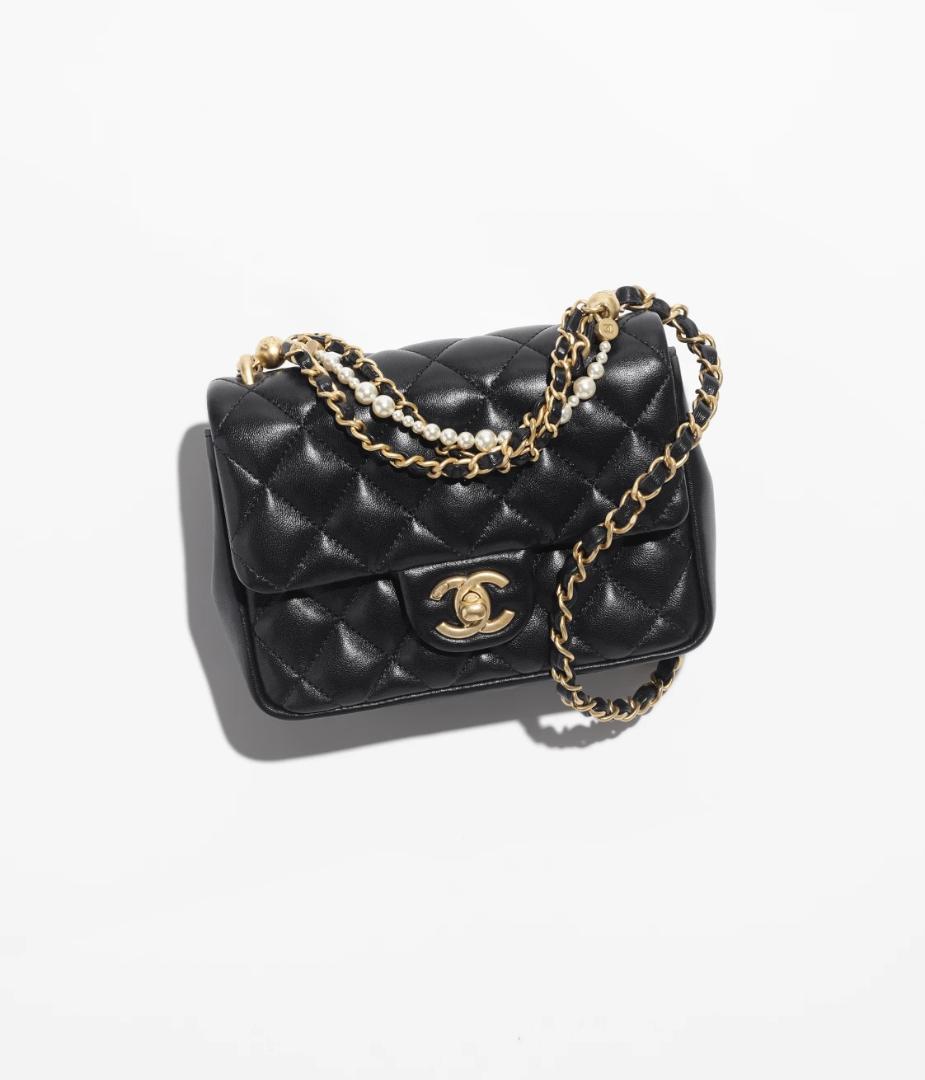 新作 シャネル CHANEL ミニフラップバッグ パールチェーン ミニマトラッセ 画像2