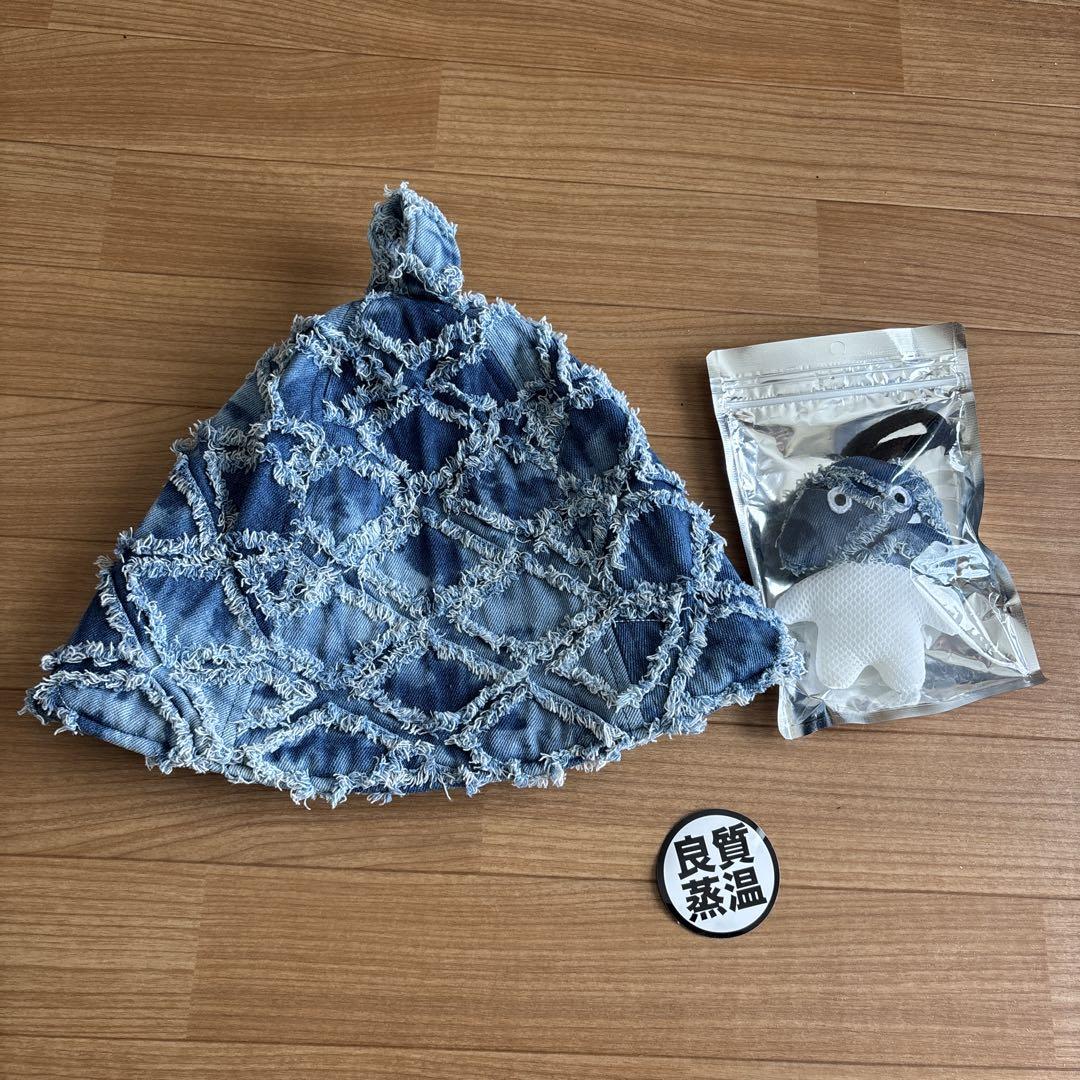 ベストサウナハット BSH ダメージデニム メッシュ君セット