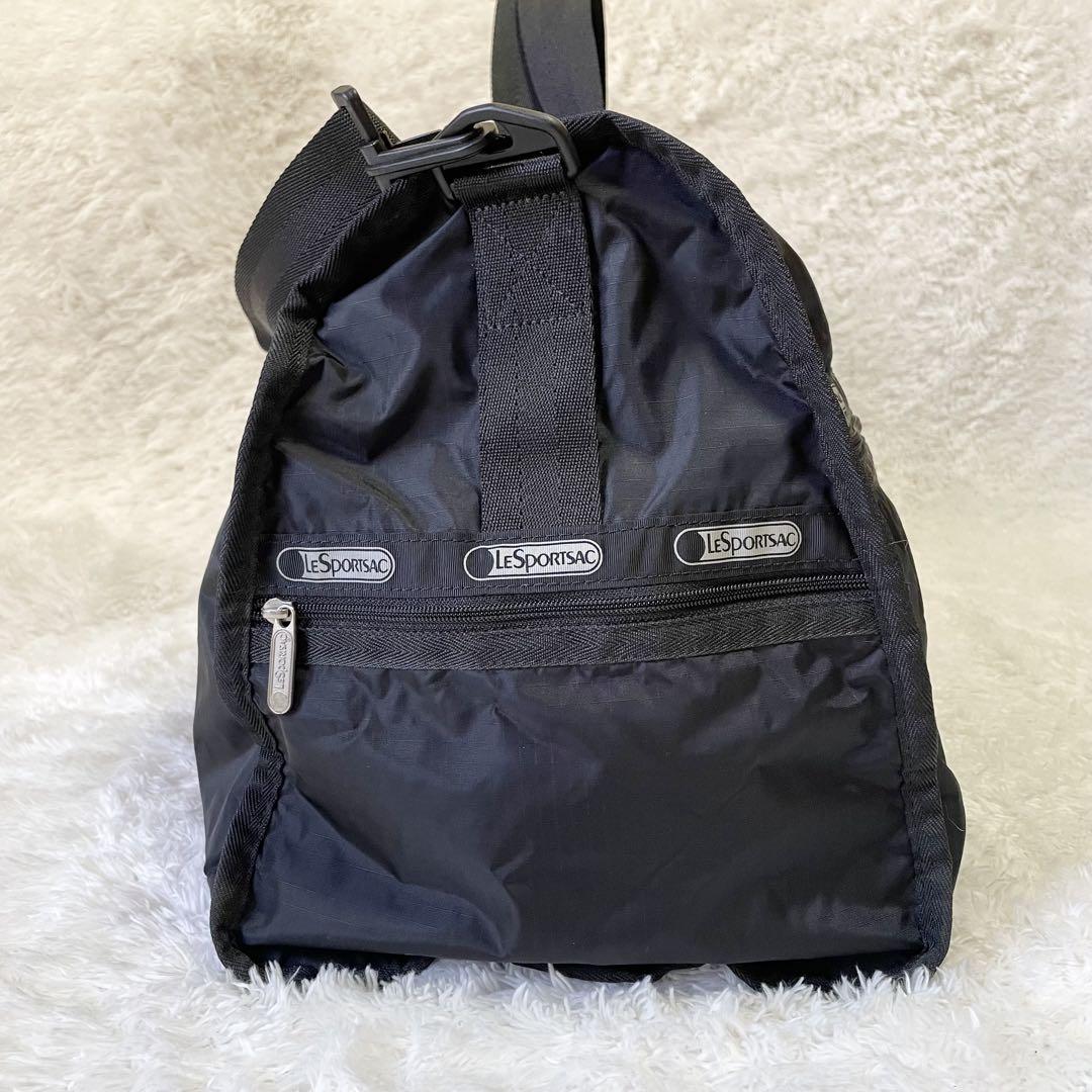 美品☆レスポートサック ボストンバッグ 旅行かばん ナイロン ショルダー 黒
