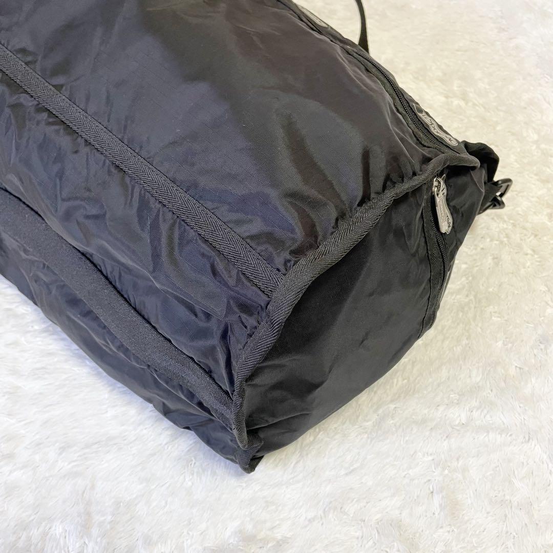 美品☆レスポートサック ボストンバッグ 旅行かばん ナイロン ショルダー 黒