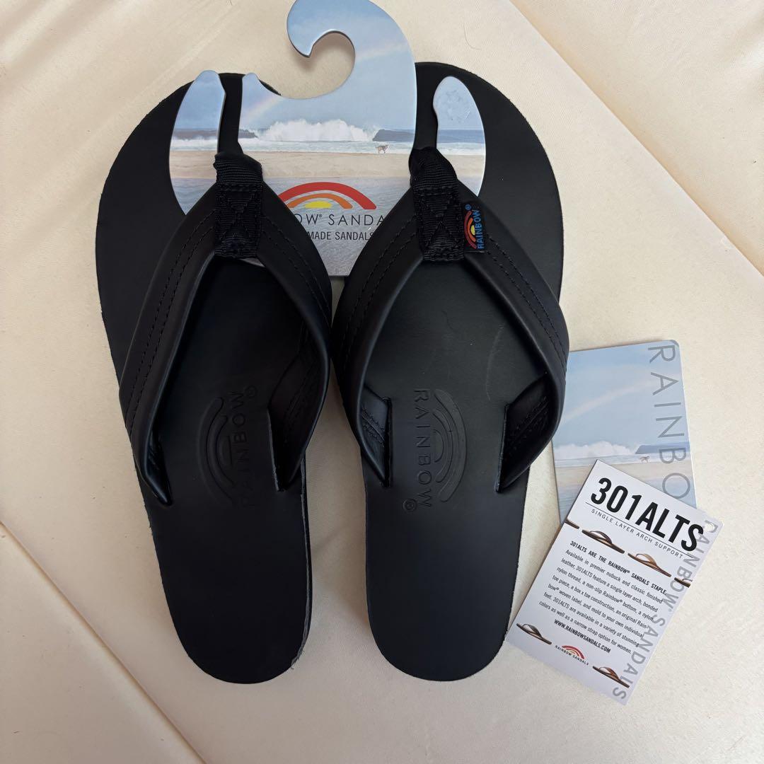 新品 RAINBOW SANDALS レインボーサンダル 黒 25cm 301 - メルカリ