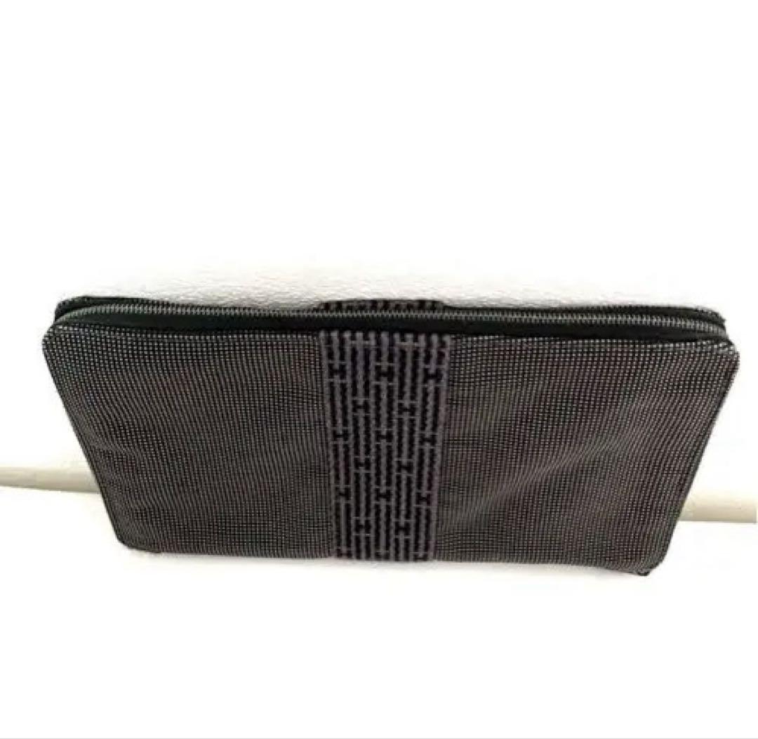 ⭐️美品⭐️HERMESエルメス エールラインパース GMポリアミド 長財布 グレー ⭐️美品⭐️HERMESエルメス エールラインパース GMポリアミド