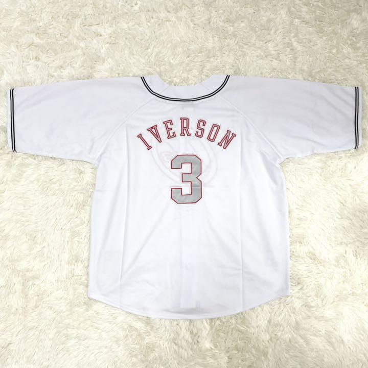 最新作正規品 アイバーソン NBA リーボック ホワイト CdKUm-m60278183520 IVERSON ゲームシャツ HOT安い