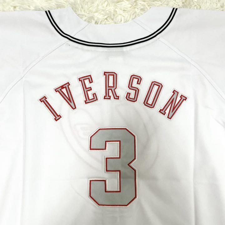 最新作正規品 アイバーソン NBA リーボック ホワイト CdKUm-m60278183520 IVERSON ゲームシャツ HOT安い
