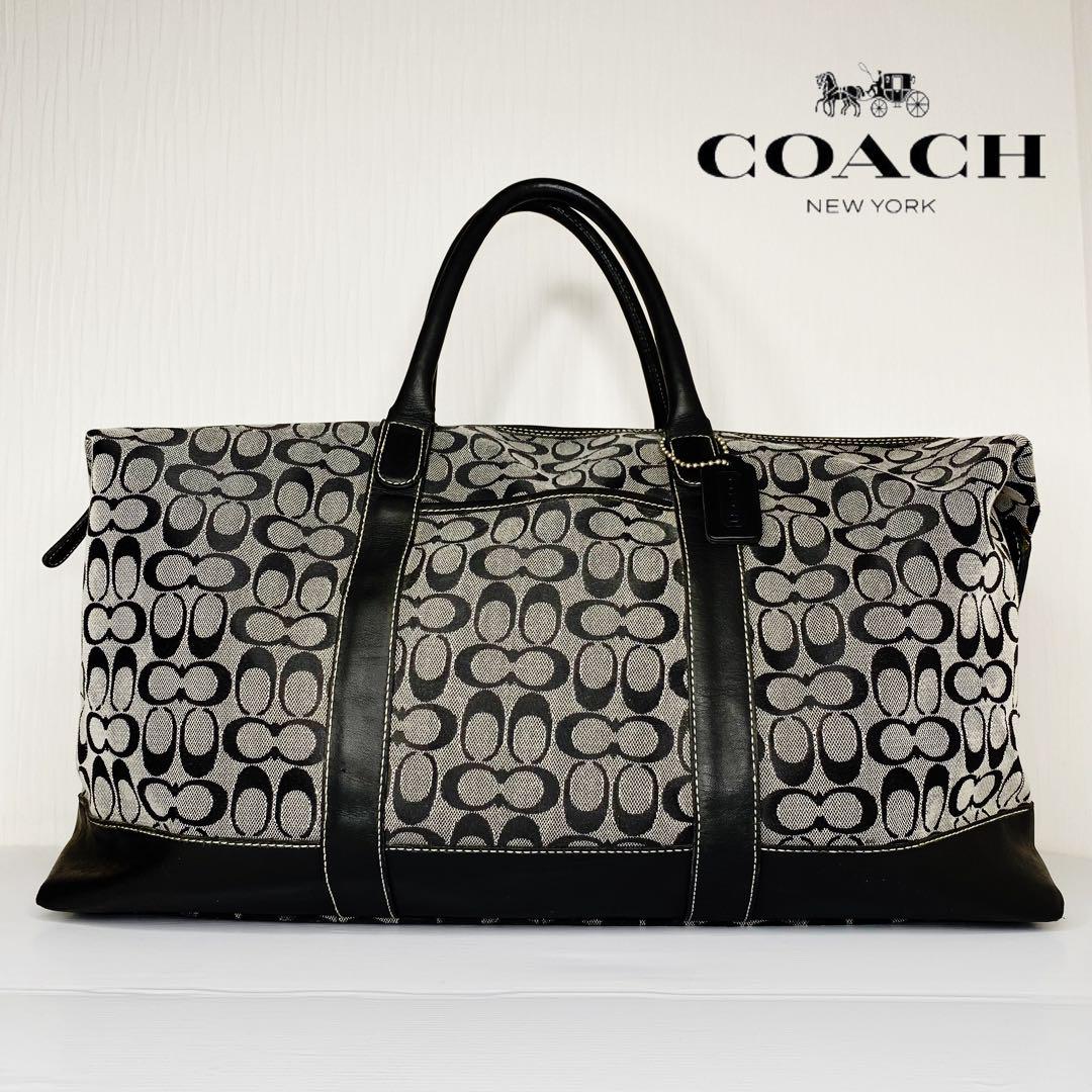 441 COACH　コーチ　シグネチャー　ボストンバッグ