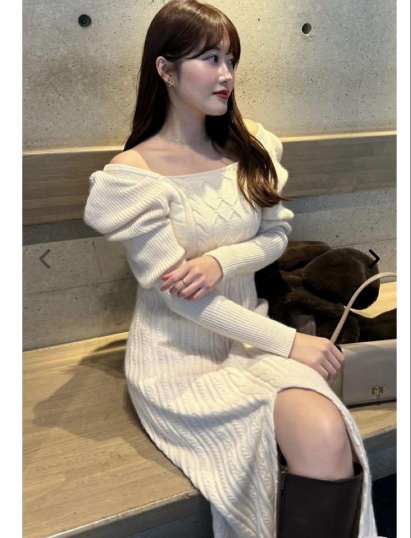 Herlipto【新品】Bambina Cable Knit Dress