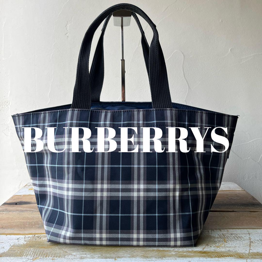 BURBBERYS BLUE LABEL ノバチェック　ハンドバッグ　舟形バッグ