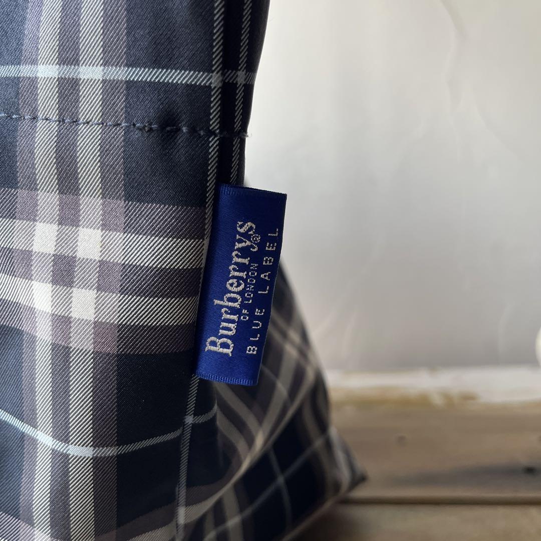 BURBBERYS BLUE LABEL ノバチェック　ハンドバッグ　舟形