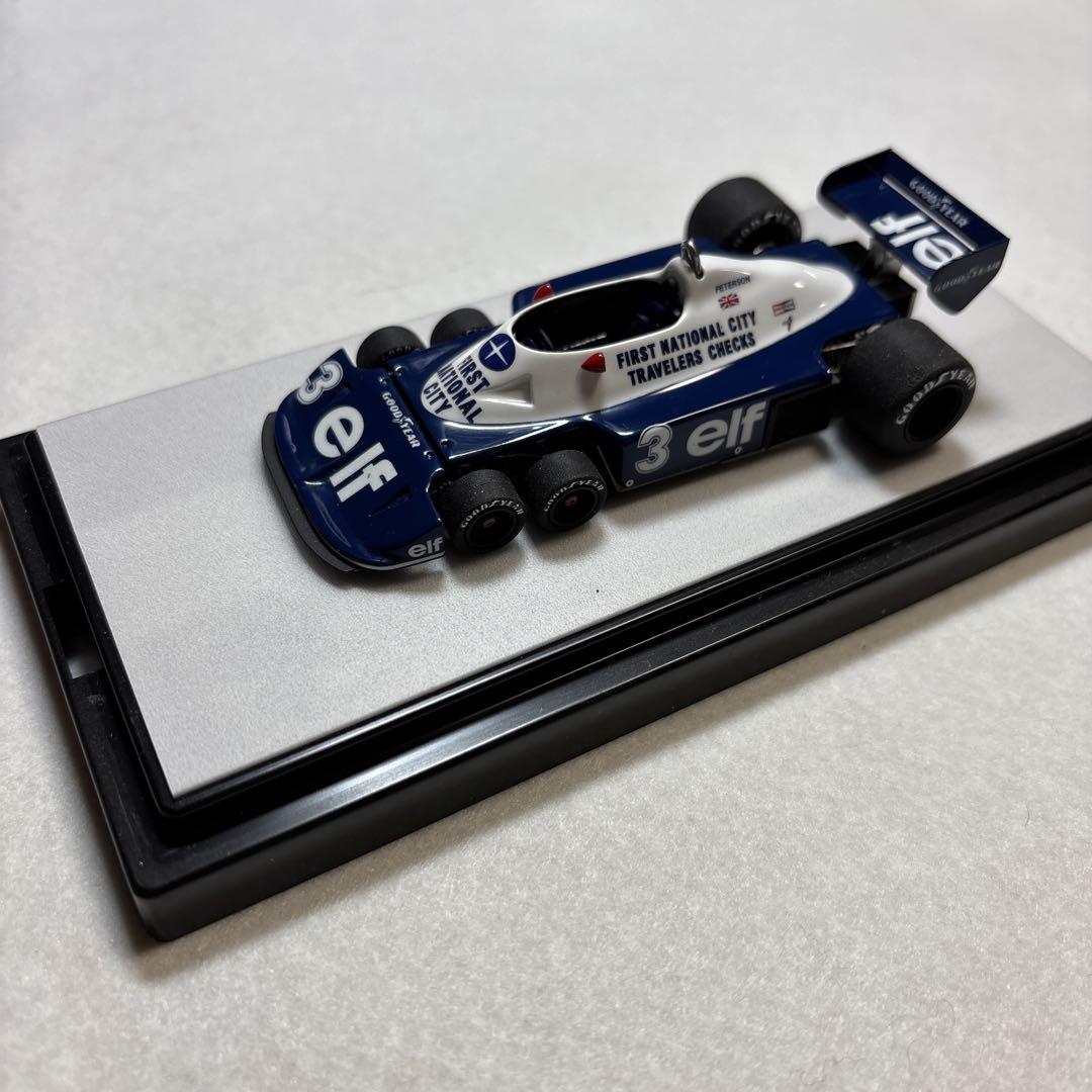 完成品メタルキット　1/43 タイレルP34 タメオキットディスプレイ台付き