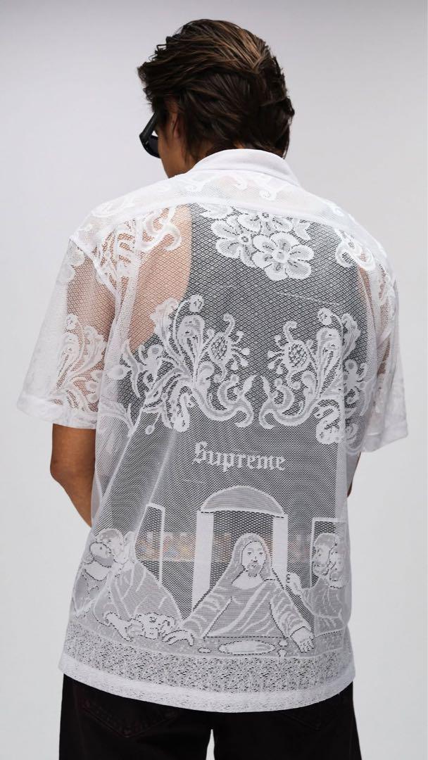 Supreme★Last Supper 最後の晩餐 レース 半袖 シャツ Supreme - Supreme Last Supper Lace S/S Shirt Blackの通販 by