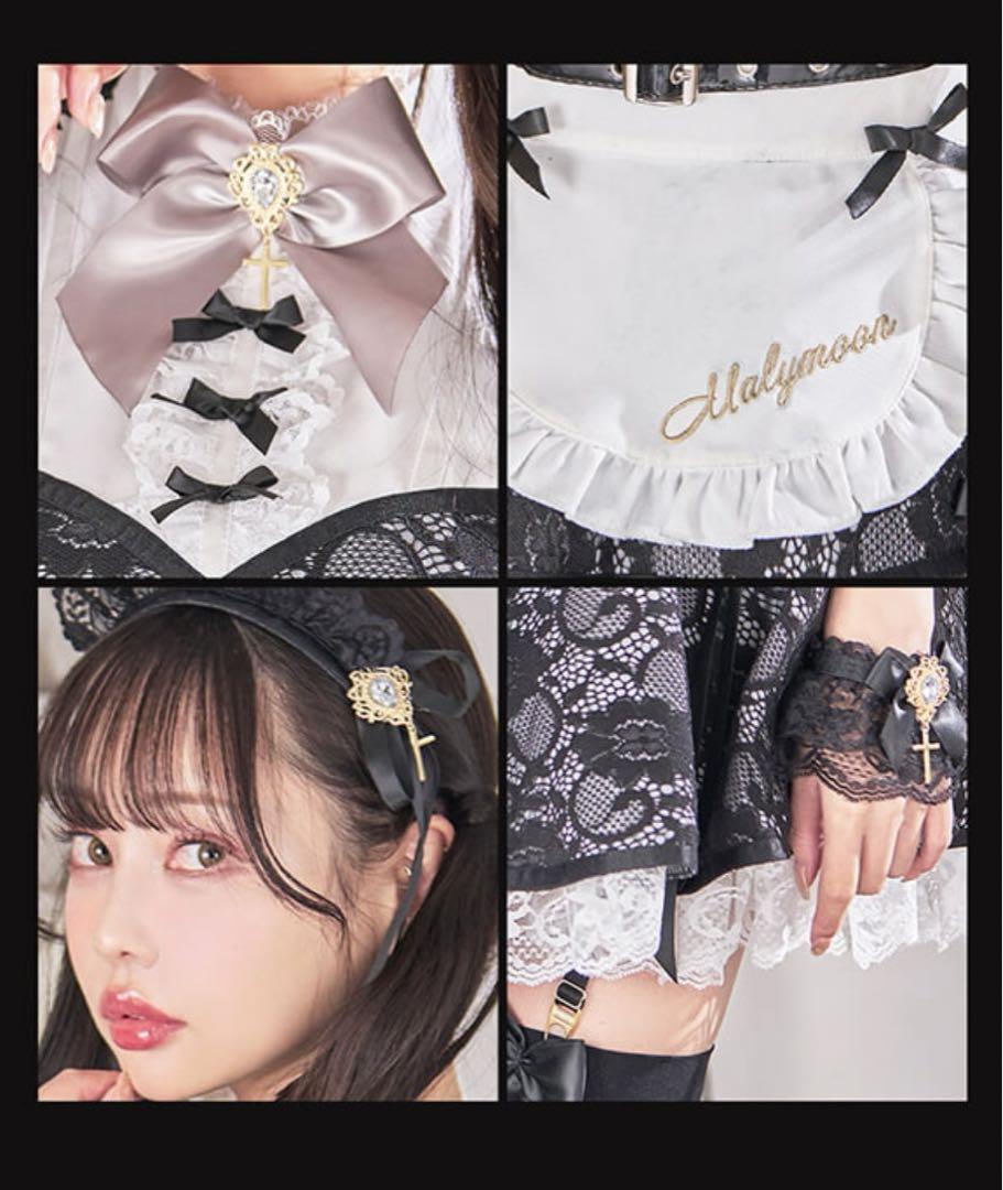 Malymoon 堕天使レースアレンジメントエンジェルドレス コスプレ