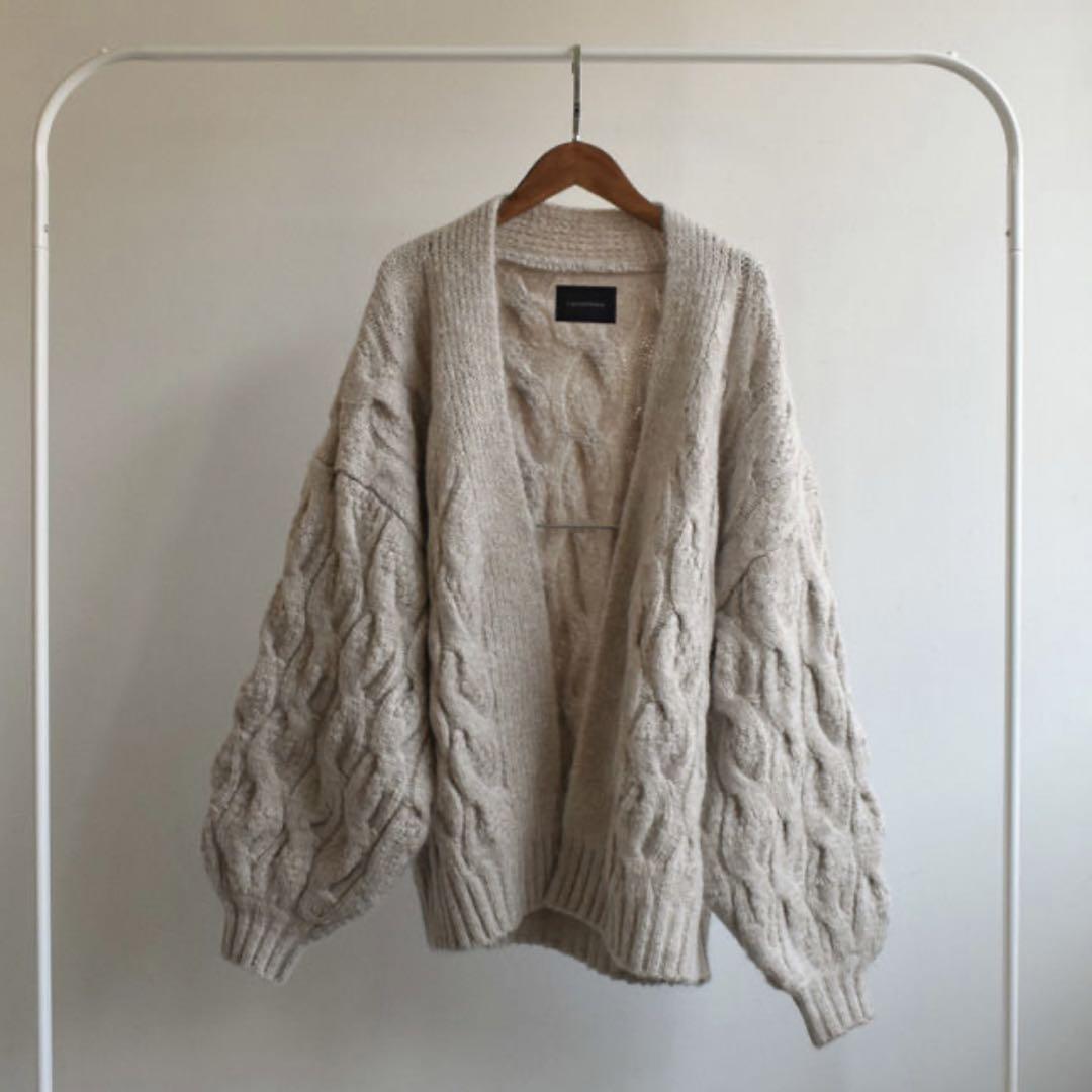 Lavish Gate ケーブル柄ニットカーディガン lavish gate ケーブルニット肉厚カーディガン