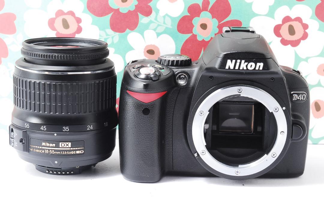 通販日本製 ❤️小さい軽い簡単綺麗❤Nikon Ｄ40❤届いてすぐ使える