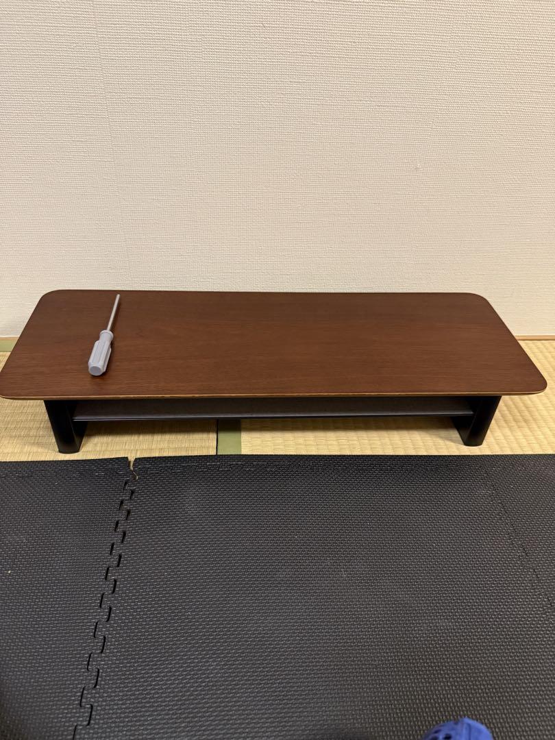 amesoba デスクシェルフ MINI ミニ (ダークウォールナット)