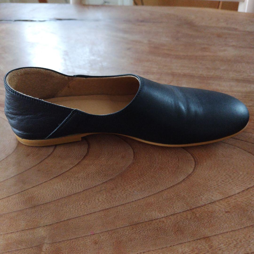 que shoes プレーン ブラック Sサイズ