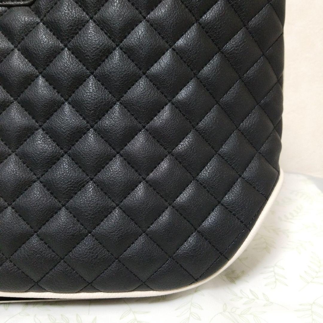 未使用】CECIL McBEE キルティング トート ショルダーバッグ 黒