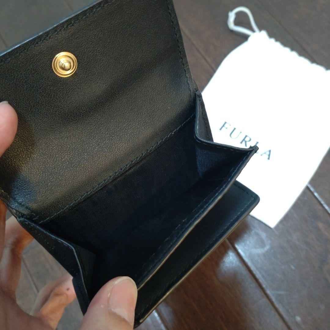 最新コレックション フルラ ミニ財布 黒 小物