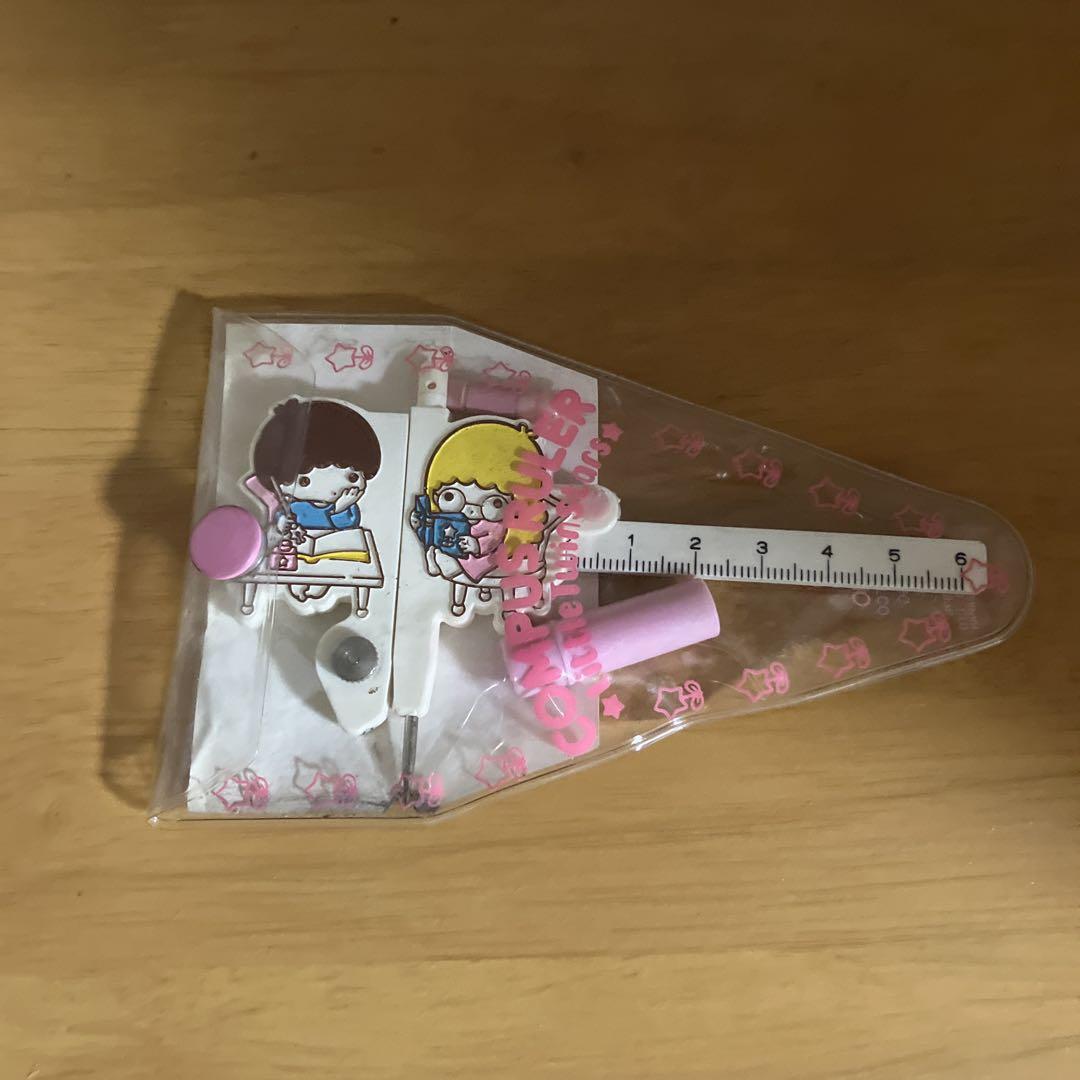 キキララ LittleTwinStars コンパス レア1976年 昭和レトロ