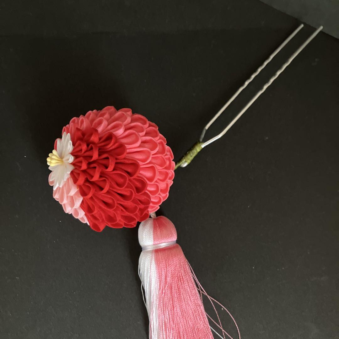 【特別セール品】 七五三 しーちゃん様ご注文 くす玉 つまみ細工 つまみかんざし その他