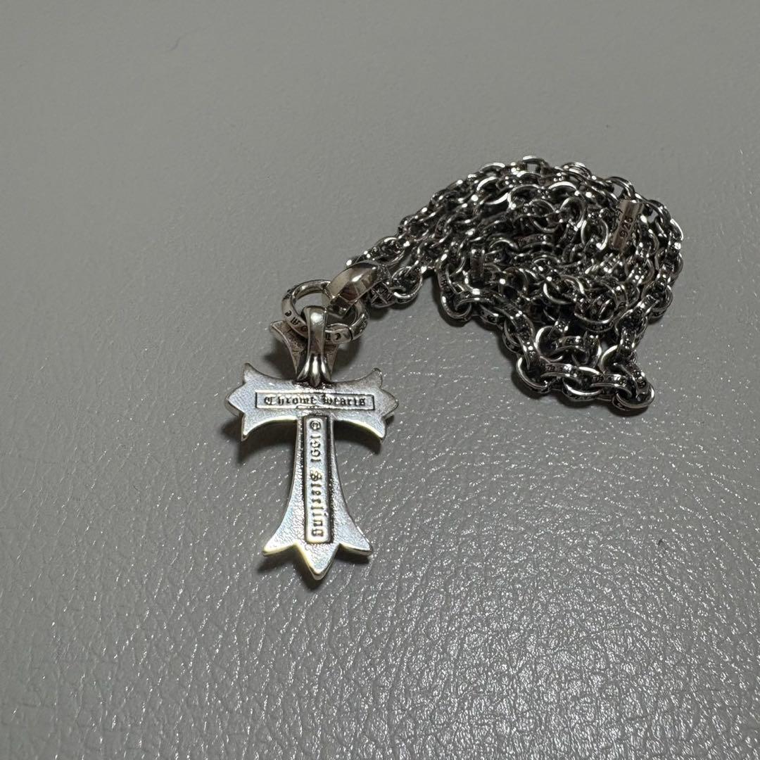 クロムハーツ CHクロスペンダントスモール ベイル ペーパーチェーン50㎝ クロムハーツ CHクロスペンダントスモール ベイル ペーパーチェーン50㎝