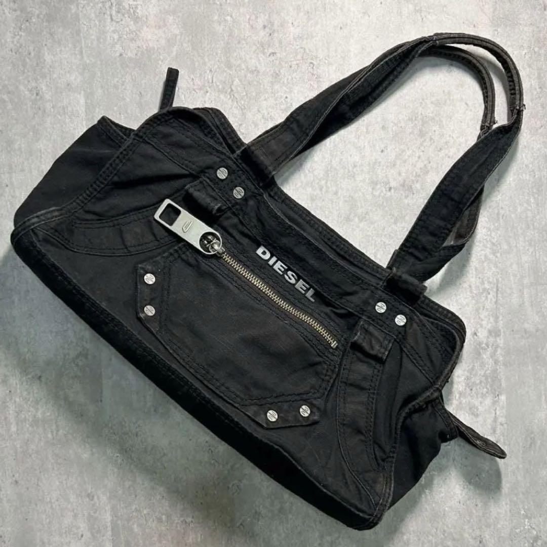 DIESEL archive metal logo ショルダーバッグ Y2K ①激安
