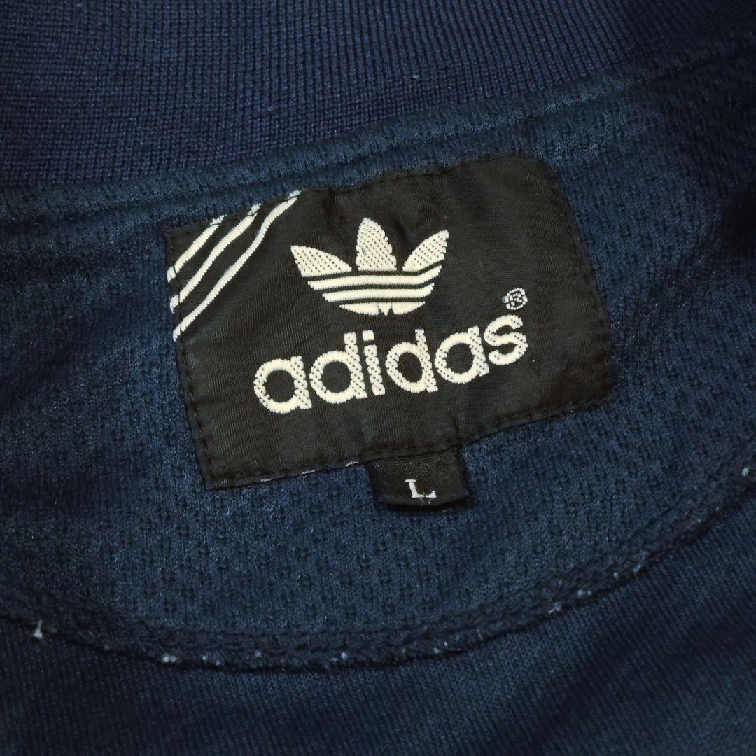 adidas アディダス トレフォイルロゴ 刺繍 ハーフジップ プルオーバー L - メルカリ