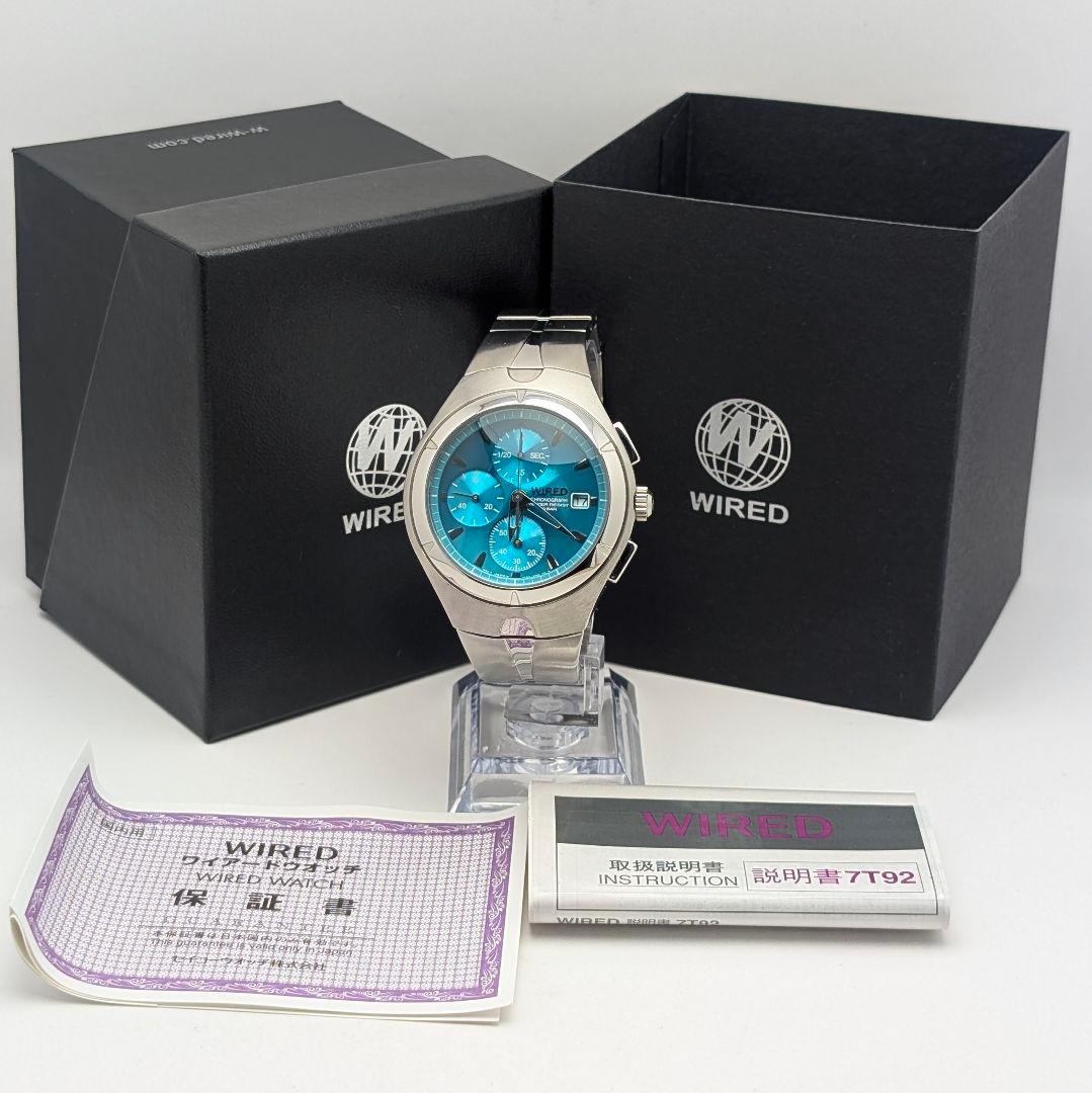 WIRED ワイアード 誕生15周年記念モデル クロノグラフ 腕時計 電池交換済 WIRED ワイアード 誕生15周年記念モデル クロノグラフ 腕時計 電池交換済