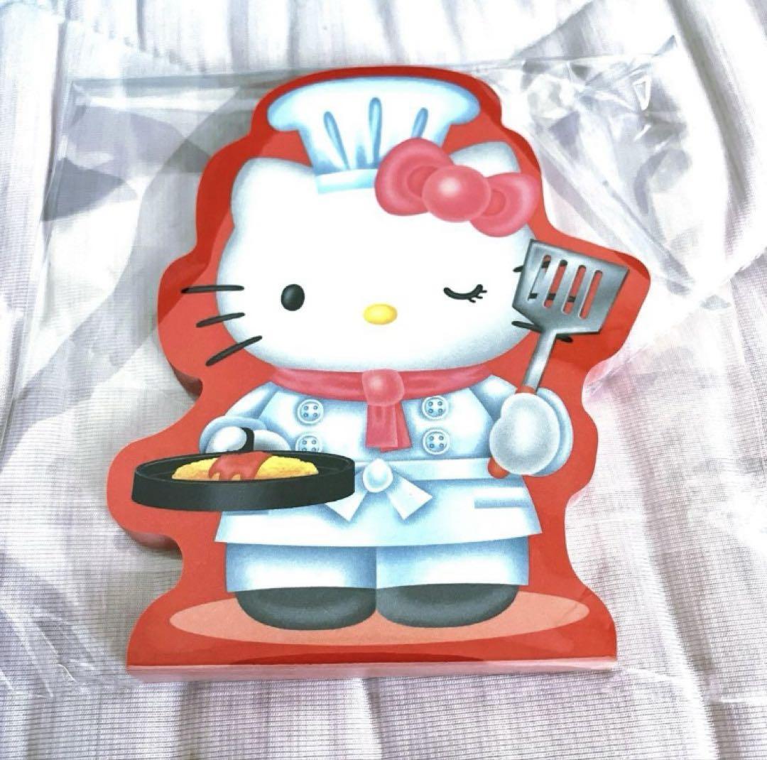 Hello Kitty　キティちゃん　ダイカットメモ　メモ帳　スイーツ　☆レア☆ ハローキティ☆顔型 ダイカットメモ サンリオ 平成レトロ メモ帳