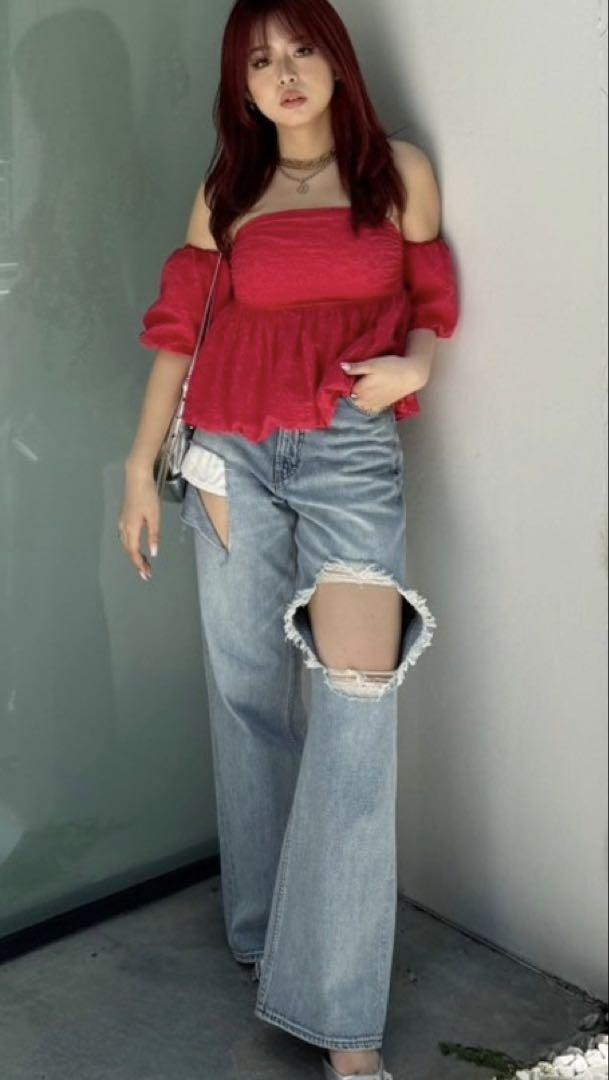 【EVRIS・新品未使用】3wayオフショルブラウス