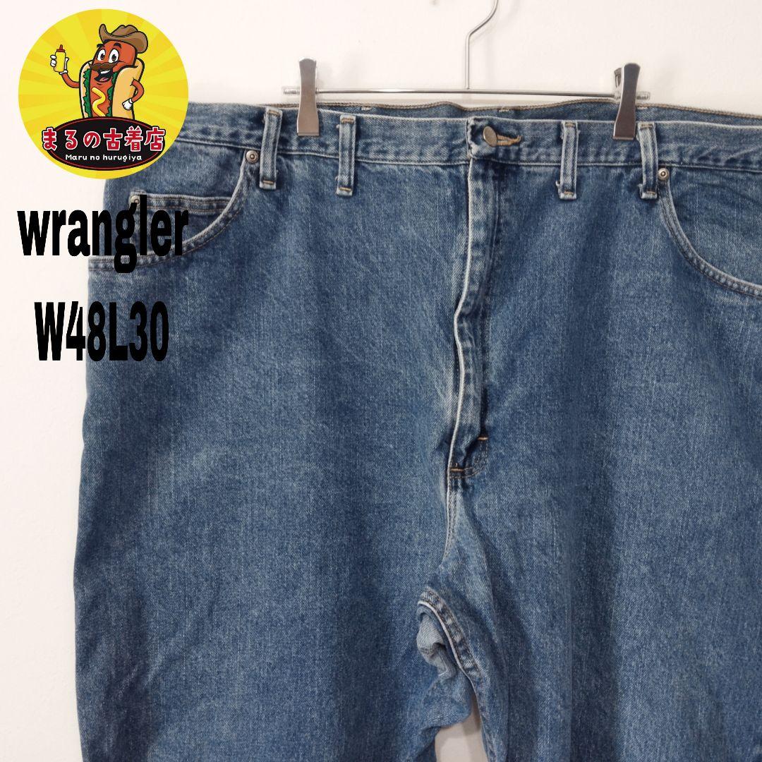usa古着 wrangler デニム　ジーンズW48L30メキシコ製ブルー