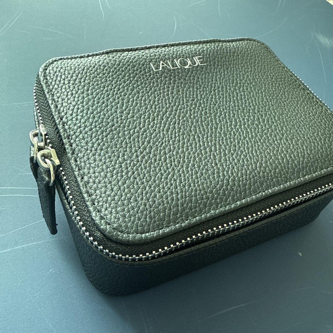 LALIQUE レザーポーチ シンガポール航空 ファーストクラス