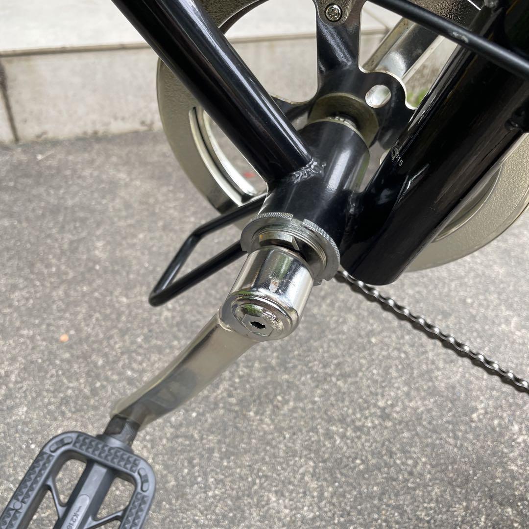 OUTDOOR 折りたたみ自転車 ロゴ入りワイヤー錠+サドルカバー付き