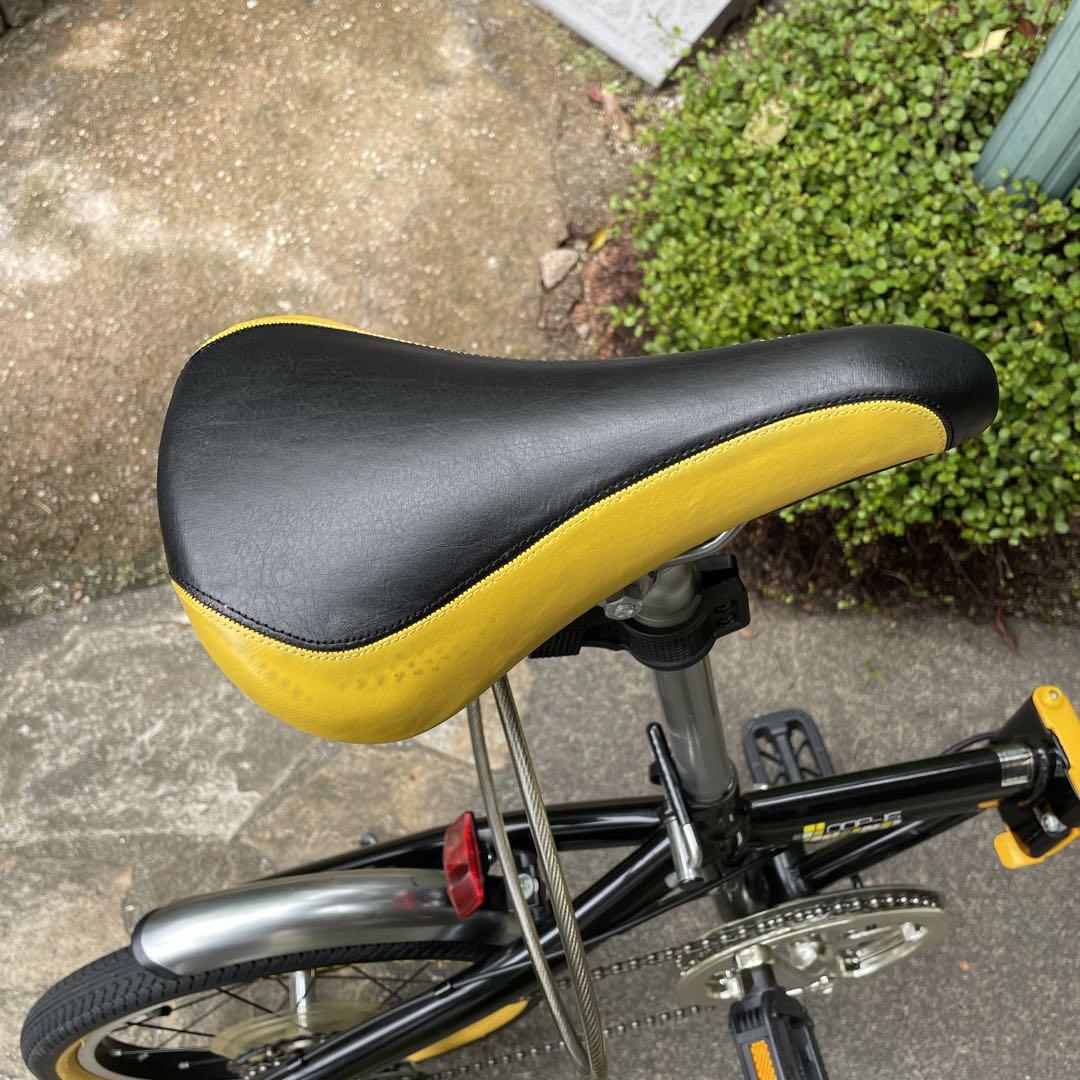 OUTDOOR 折りたたみ自転車 ロゴ入りワイヤー錠+サドルカバー付き