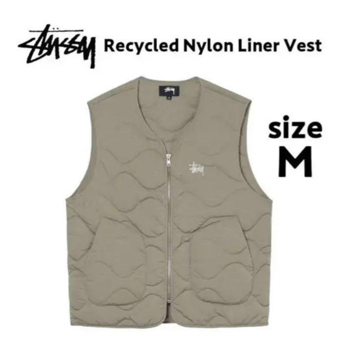 数々のアワードを受賞】 STUSSY VEST LINER NYLON RECYCLED ダウン