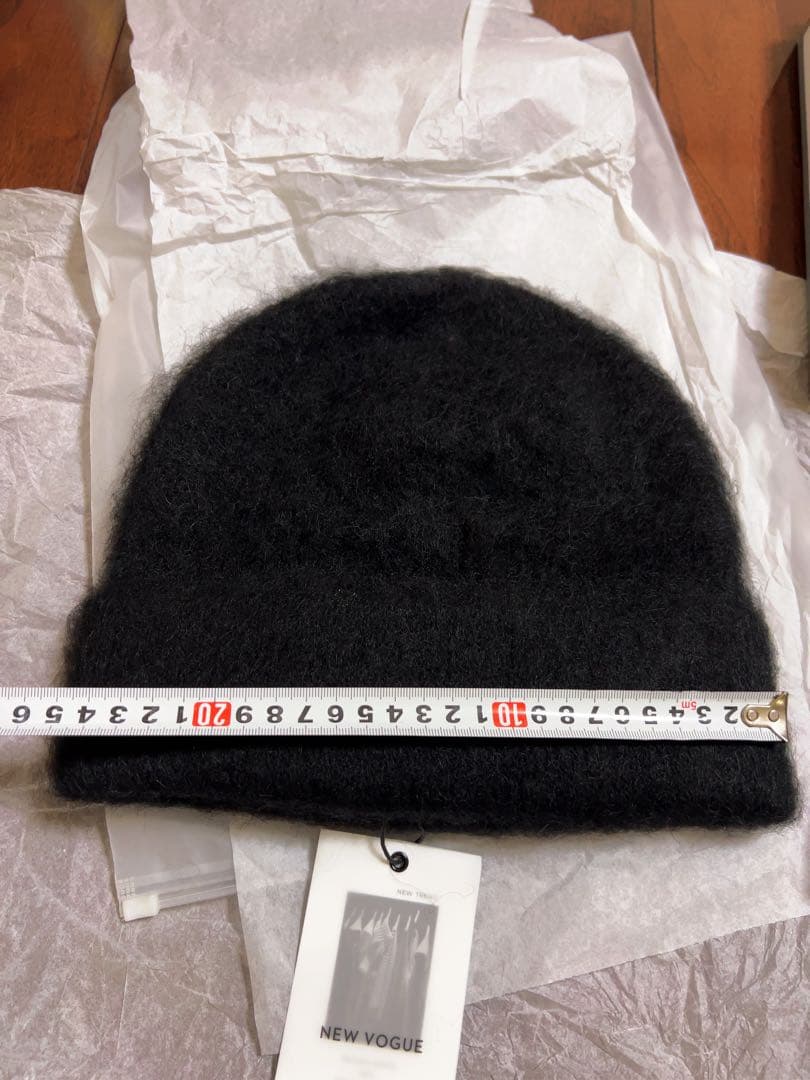 【TOTEME】柔らか☆ アルパカ混 リブ編み ビーニー/ ブラック新品 【TOTEME】柔らか☆ アルパカ混 リブ編み ビーニー/ ブラック新品