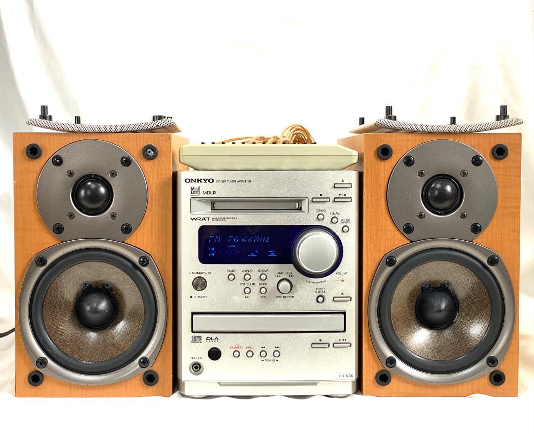 ONKYO FR-N3X ミニコンポ リモコン付 CD/MD/チューナー/アンプ