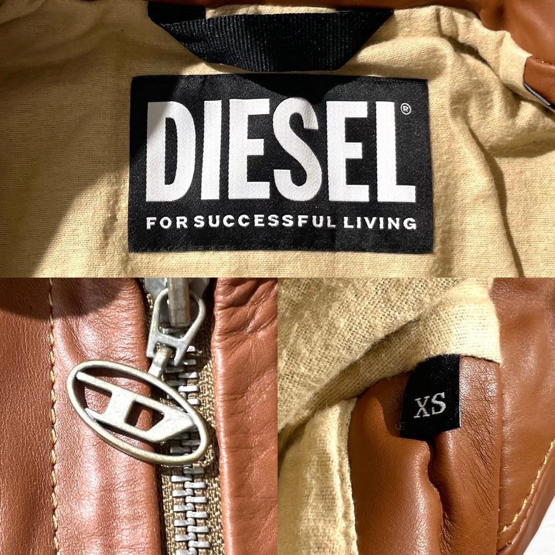 未使用　定価11万　ディーゼル　Dロゴジップ シングルライダース L-CALE
