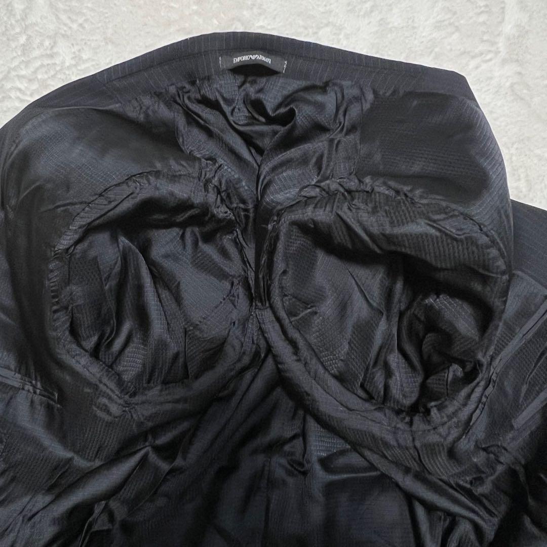 黒タグ エンポリオアルマーニ GLINE スーツ セットアップ ビジネス 上下 黒タグ エンポリオアルマーニ GLINE スーツ セットアップ ビジネス 上下