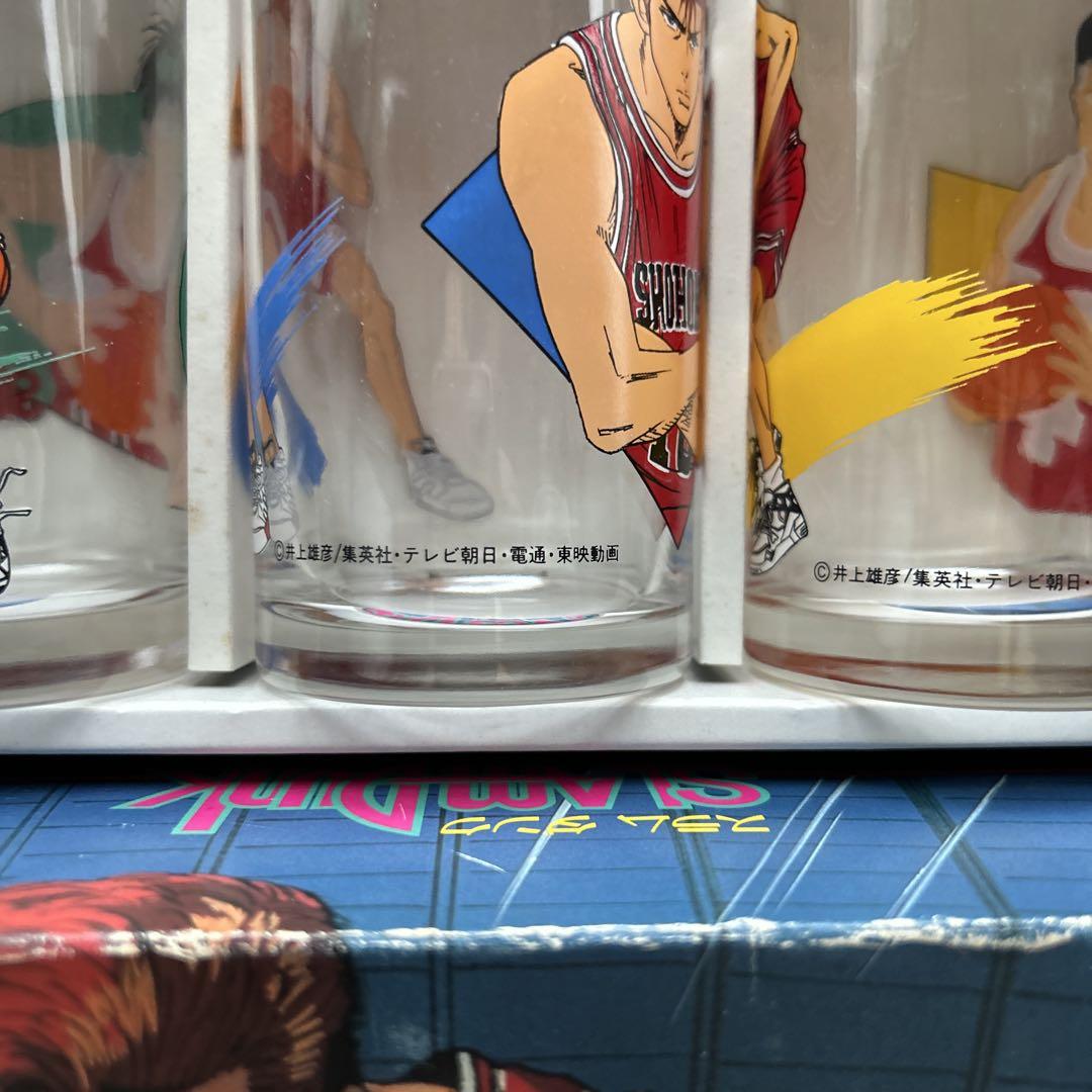 スラムダンク グラスセット5個入り箱付きコップMADE IN JAPAN