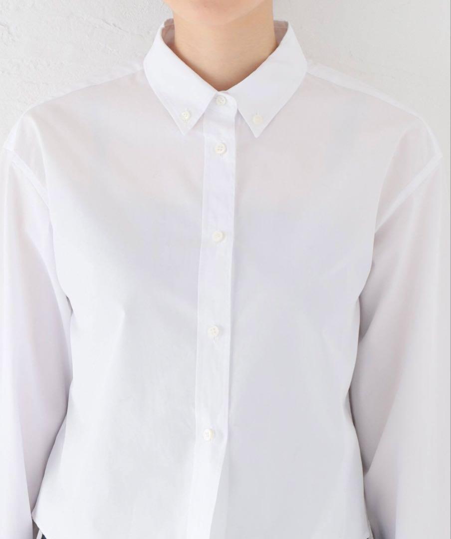 新品タグ付☆DeuxiemeClasse Cropped BDシャツ(ホワイト)