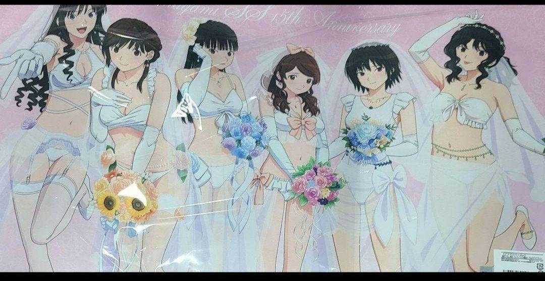 マルチデスクマット アマガミSS ウェディング水着ver. グッズ-デスクマット】アマガミSS+plus 描き下ろし 絢辻 詞&桜井