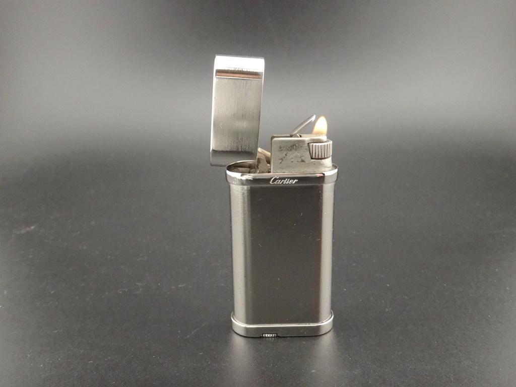 【着火OK】現行品 カルティエ パラジウム フィニッシュ ガス ライター⑩ 画像1