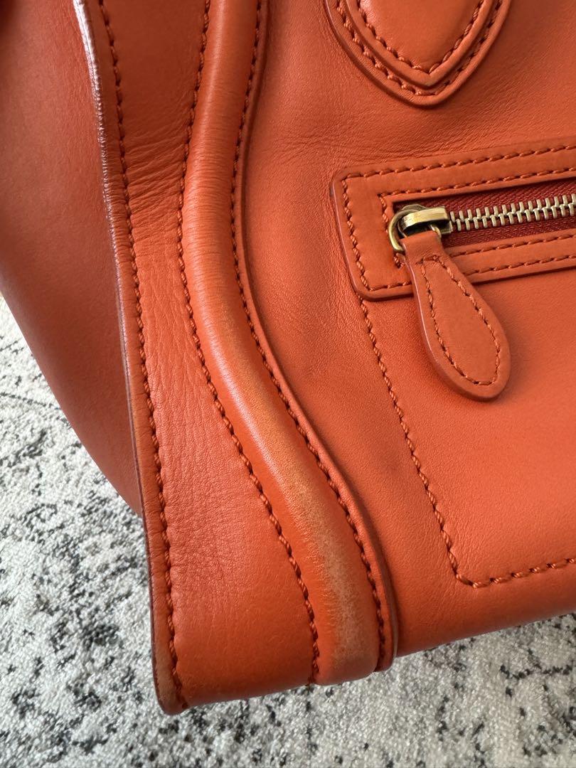 CELINE セリーヌ ラゲージマイクロ オレンジ