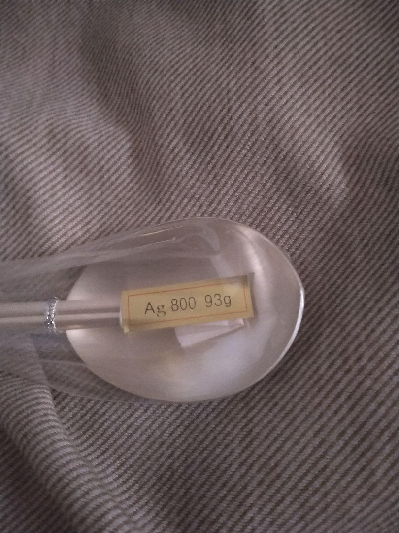 銀製 スプーン・箸セット Ag800 93g 韓国製