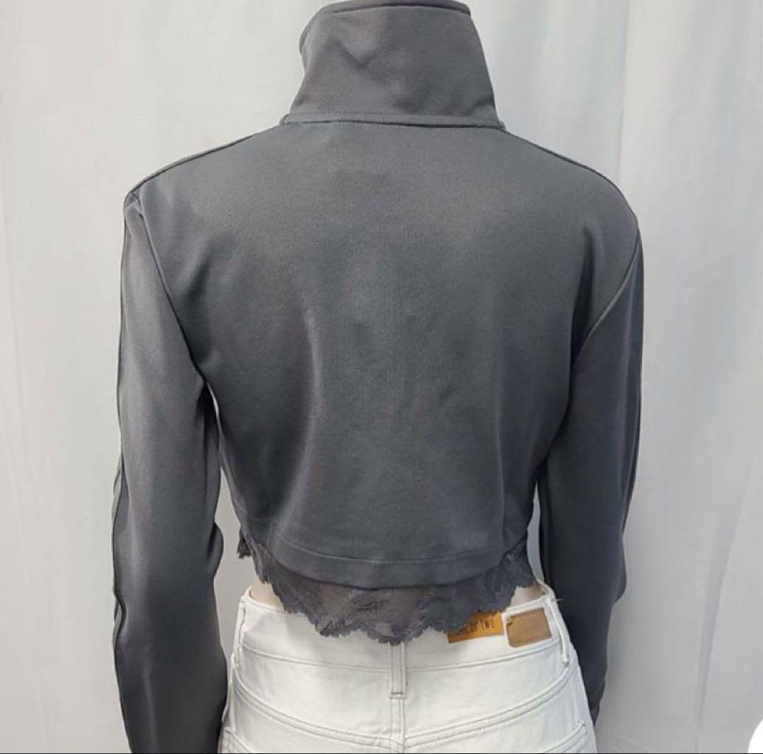 特価商品  adidasオリジナル ハーフジップ ショート丈 トップス トップス