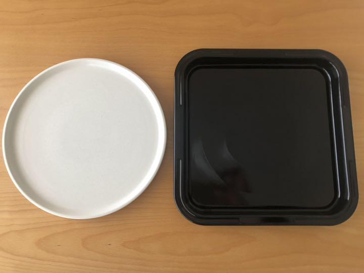 690円 本格派ま! Blue様専用 三菱電子レンジ ターンテーブル丸皿 オーブン角皿