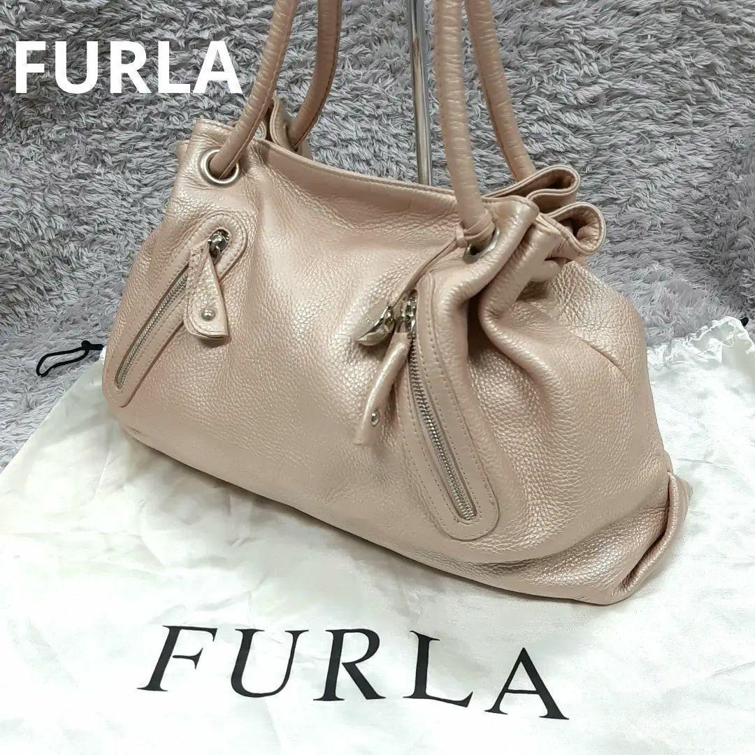 FURLA フルラ ハンドトートバッグ A4 ピンク