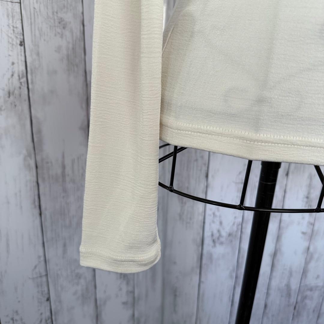 ルーニィ/薄手 カーディガン F 長袖 アイボリー ホワイト 羽織り 日本製